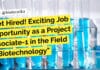 Get Hired! Exciting Job Opportunity as a Project Associate-1 in the Field of Biotechnology "Get Hired! Exciting Job Opportunity as a Project Associate-1 in the Field of Biotechnology"