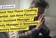 Unlock Your Flavor Creating Potential: Join Keva Flavours as an Assistant Manager / Deputy Manager in Seasoning & Savoury Innovation! "Unlock Your Flavor Creating Potential: Join Keva Flavours as an Assistant Manager / Deputy Manager in Seasoning & Savoury Innovation!"