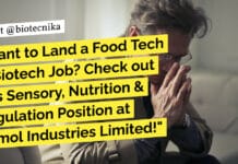 Want to Land a Food Tech & Biotech Job? Check out this Sensory, Nutrition & Regulation Position at Anmol Industries Limited! "Want to Land a Food Tech & Biotech Job? Check out this Sensory, Nutrition & Regulation Position at Anmol Industries Limited!"