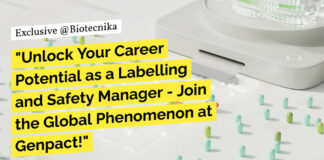 Genpact MSc Life Sciences Job - Labelling and Safety Manager Post
