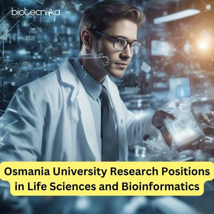 Osmania University Research Positions