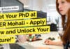 Get Your PhD at IISER Mohali – Apply Now and Unlock Your Future! Admissions to PhD Program January 2024 "Get Your PhD at IISER Mohali - Apply Now and Unlock Your Future!"