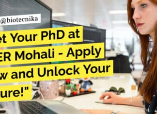 "Get Your PhD at IISER Mohali - Apply Now and Unlock Your Future!"