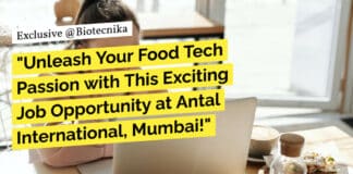 BSc Food Tech Job Recruitment at Antal International, Apply Online