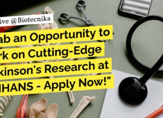 NIMHANS Research Recruitment For MSc, MTech Life Sciences - Apply Now!