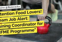 Attention Food Lovers! Dream Job Alert: Training Coordinator for PMFME Programme With High Pay of Rs. 60,000 pm CFTRI Recruitment of Training Co-ordinator for PMFME Programme