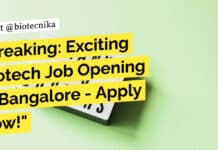 Breaking: Exciting Biotech Job Opening in Bangalore at Sartorius – Apply Now! Biotech Job at Sartorius - BTech & MSc Apply Online