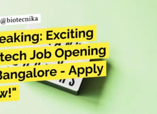 Biotech Job at Sartorius - BTech & MSc Apply Online