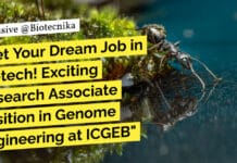 Get Your Dream Job in Biotech! Exciting Research Associate Position in Genome Engineering at ICGEB "Get Your Dream Job in Biotech! Exciting Research Associate Position in Genome Engineering at ICGEB"
