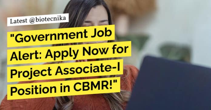 CBMR Project Job Opening - Applications Invited