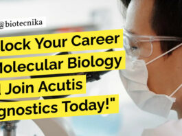 Molecular Biologist Jobs India - Acutis Diagnostics Hiring