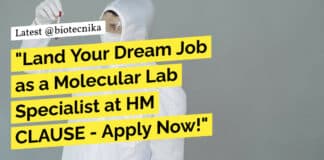 "Land Your Dream Job as a Molecular Lab Specialist at HM CLAUSE - Apply Now!"