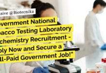 Government National Tobacco Testing Laboratory Biochemistry Recruitment – Apply Now and Secure a Well-Paid Government Job! "Government National Tobacco Testing Laboratory Biochemistry Recruitment - Apply Now and Secure a Well-Paid Government Job!"