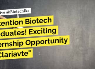 Biotechnology Internships at Noida - Apply Online at Clariavte