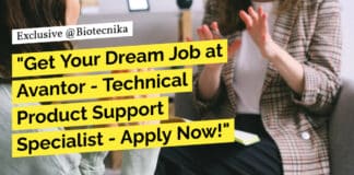 "Get Your Dream Job at Avantor - Technical Product Support Specialist - Apply Now!"