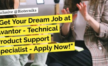 "Get Your Dream Job at Avantor - Technical Product Support Specialist - Apply Now!"