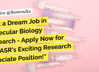 "Get a Dream Job in Molecular Biology Research - Apply Now for JNCASR's Exciting Research Associate Position!"