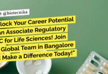 Unlock Your Career Potential as an Associate Regulatory CMC for Life Sciences! Join our Global Team in Bangalore and Make a Difference Today! Merck Life Sciences Associate Job - Apply Now