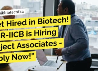 CSIR-IICB MSc Biotech Project Associate Recruitment