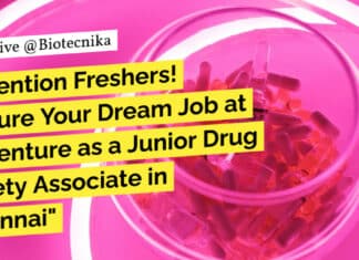 "Attention Freshers! Secure Your Dream Job at Accenture as a Junior Drug Safety Associate in Chennai"