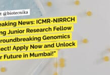 Breaking News: ICMR-NIRRCH Hiring Junior Research Fellow in Groundbreaking Genomics Project! Apply Now and Unlock Your Future in Mumbai! ICMR-NIRRCH JRF Recruitment