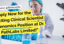 Apply Now for the Exciting Clinical Scientist – Genomics Position at Dr. Lal PathLabs Limited! Dr. Lal PathLabs Limited Clinical Scientist – Genomics Recruitment - Apply Now!