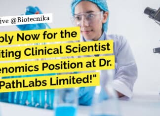 Dr. Lal PathLabs Limited Clinical Scientist – Genomics Recruitment - Apply Now!