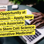 Exciting Opportunity at inStem, Apply Now for Research Associate Position! inStem Biotech Biochem Research Associate Recruitment - Apply Online