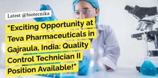 MSc Microbiology QC Teva Pharmaceuticals - Apply Online