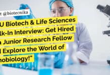 JNU Biotech & Life Sciences Walk-In Interview: Get Hired as a Junior Research Fellow and Explore the World of Nanobiology! "JNU Biotech & Life Sciences Walk-In Interview: Get Hired as a Junior Research Fellow and Explore the World of Nanobiology!"
