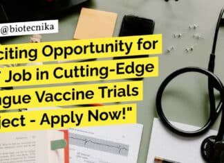 "Exciting Opportunity for SRF Job in Cutting-Edge Dengue Vaccine Trials Project - Apply Now!"