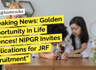 NIPGR Life Sciences JRF Recruitment - Applications Invited Now!