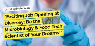 "Exciting Job Opening at Diversey: Be the Microbiology & Food Tech Scientist of Your Dreams!"