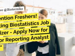 "Attention Freshers! Exciting Biostatistics Job at Pfizer - Apply Now for Junior Reporting Analyst Role"