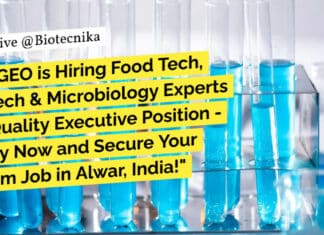 "DIAGEO is Hiring Food Tech, Biotech & Microbiology Experts for Quality Executive Position - Apply Now and Secure Your Dream Job in Alwar, India!"