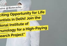 Exciting Opportunity for Life Scientists in Delhi! Join the National Institute of Immunology for a High-Paying Research Project "Exciting Opportunity for Life Scientists in Delhi! Join the National Institute of Immunology for a High-Paying Research Project"