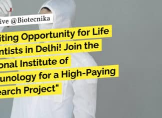 "Exciting Opportunity for Life Scientists in Delhi! Join the National Institute of Immunology for a High-Paying Research Project"