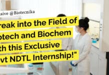 Break into the Field of Biotech and Biochem with this Exclusive Govt NDTL Internship! Govt NDTL Internship 2023 - Biotech, Biochem, Biosciences Apply