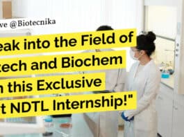 Govt NDTL Internship 2023 - Biotech, Biochem, Biosciences Apply