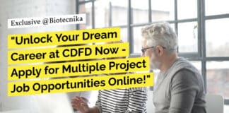 "Unlock Your Dream Career at CDFD Now - Apply for Multiple Project Job Opportunities Online!"