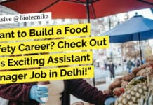 Want to Build a Food Safety Career? Check Out This Exciting Assistant Manager Job in Delhi! "Want to Build a Food Safety Career? Check Out This Exciting Assistant Manager Job in Delhi!"