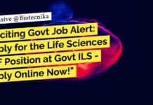 Exciting Govt Job Alert: Apply for the Life Sciences JRF Position at Govt ILS – Apply Online Now! "Exciting Govt Job Alert: Apply for the Life Sciences JRF Position at Govt ILS - Apply Online Now!"