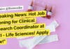 Hot Freshers Job Opening for Clinical Research Coordinator at SJRI – Life Sciences! Apply Now! "Breaking News: Hot Job Opening for Clinical Research Coordinator at SJRI - Life Sciences! Apply Now!"