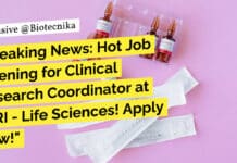 Hot Freshers Job Opening for Clinical Research Coordinator at SJRI – Life Sciences! Apply Now! "Breaking News: Hot Job Opening for Clinical Research Coordinator at SJRI - Life Sciences! Apply Now!"