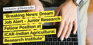 ICAR-IARI Biotech Vacancy 2023 - Apply For JRF Post