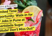 Freshers Job: Limited Time Opportunity: Walk-In for JRF Jobs in Pune at Vasantdada Sugar Institute! Freshers Job Vasantdada Sugar Institute Pune Jobs - Walk-In For JRF