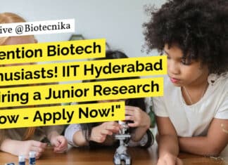 "Attention Biotech Enthusiasts! IIT Hyderabad is Hiring a Junior Research Fellow - Apply Now!"