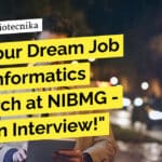 NIBMG Bioinformatics Research Vacancy - Walk-In Interview