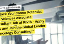 Unlock Your Career Potential: Life Sciences Associate Consultant Job at IQVIA – Apply Now and Join the Global Leader in Oncology Consulting! Life Sciences Associate Consultant Job at IQVIA, Apply Online
