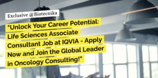 Life Sciences Associate Consultant Job at IQVIA, Apply Online